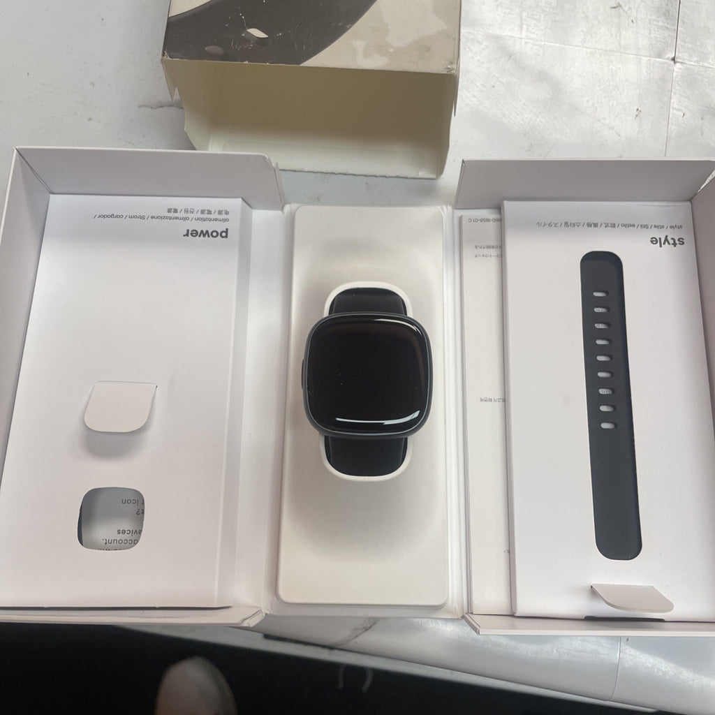 Fitbit Versa 4 Fitness Smartwatch - Black - Damaged Box