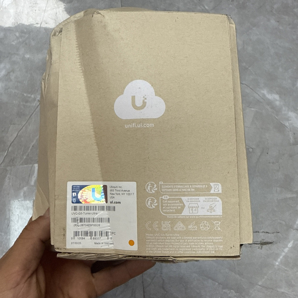 Ubiquiti Camera G5 Turret Ultra UVC-G5-TURRET-ULTRA White - box damage