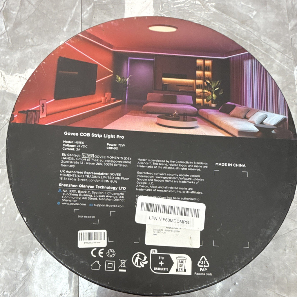 Govee COB RGBIC+W Smart LED Light Strip 5m 16.4ft Matter H61E6