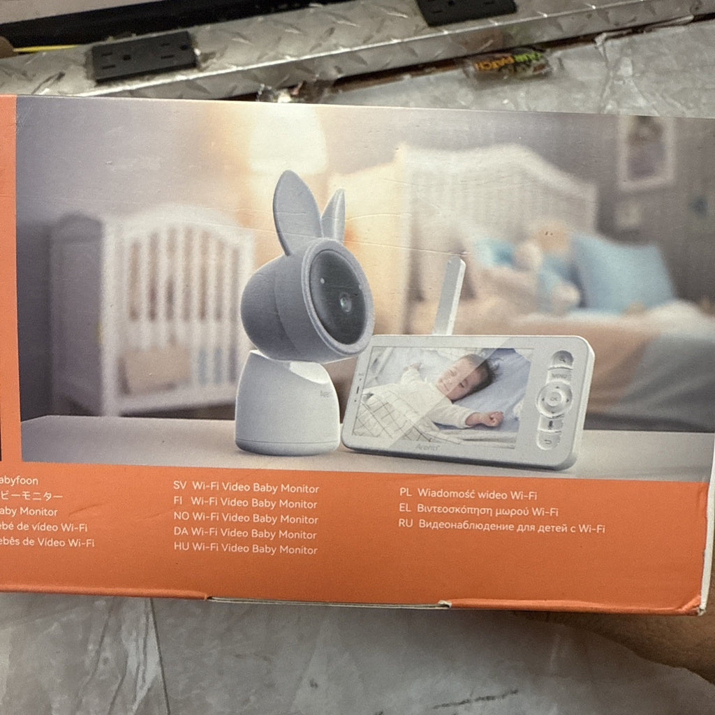 ARENTI Split-Screen Baby Monitor, 5" HD Video Baby Monitor with 4 Cameras