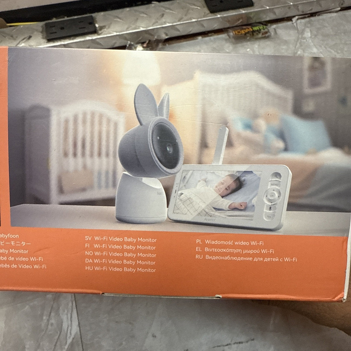 ARENTI Split-Screen Baby Monitor, 5" HD Video Baby Monitor with 4 Cameras