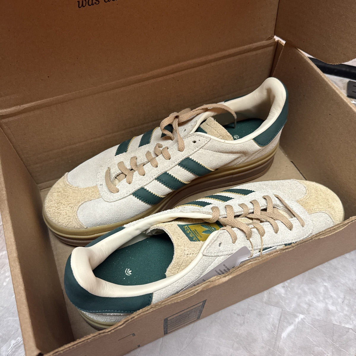 Adidas Gazelle Bold Collegiate Green - 7.5 Women’s