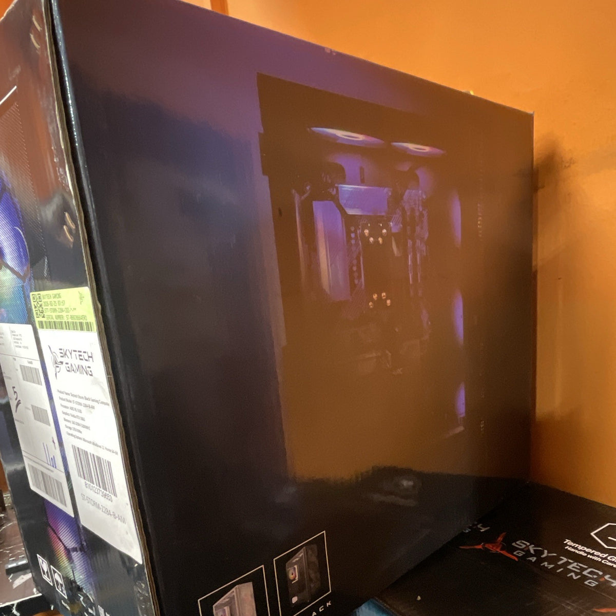 Sky tech Storm Black Gaming Computer AMD R5 5500 Nvidia RTX 5060 Memory 16G DDR4
