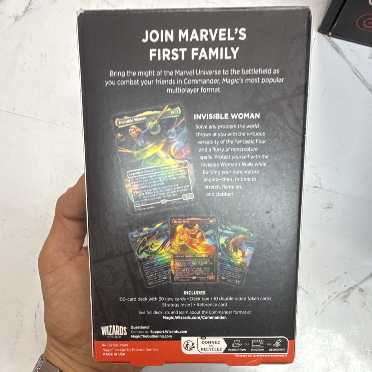 Magic: The Gathering Marvel Super Heroes Commander Deck Fantastic Four 100 Cards