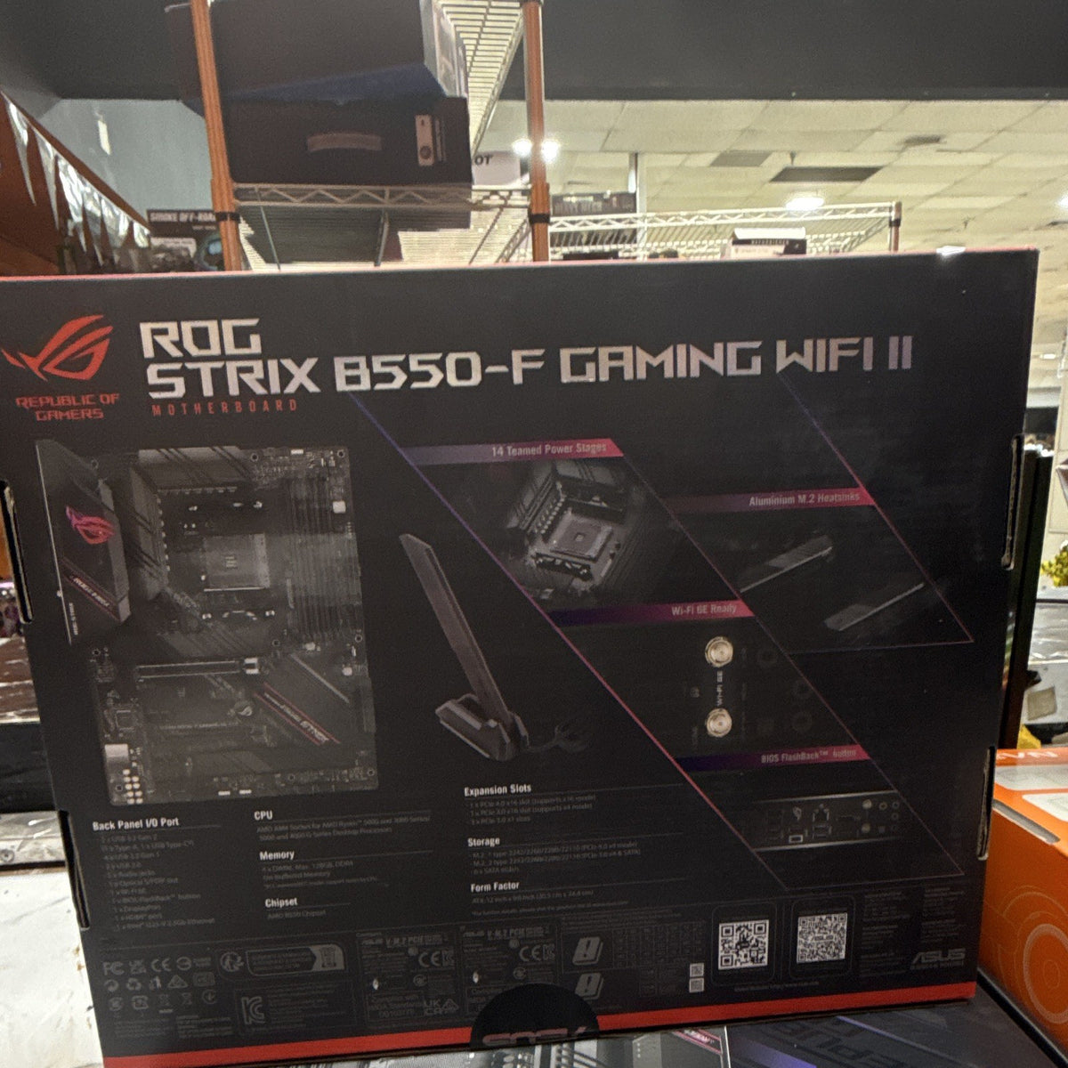 ASUS ROG STRIX B550-F GAMING WIFI II AM4 ATX Wi-Fi 6E 2.5G PCIe 4.0