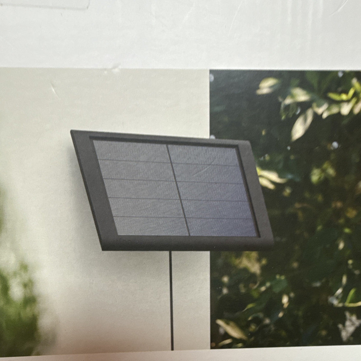 Ring Solar Panel 5W Wired Charger w/ Bracket for Select Ring Cameras Black