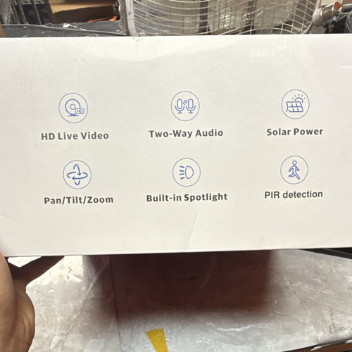 4-Pack Wireless Wi-Fi Solar PTZ HD Cameras, Two-Way Audio, Spotlight, Alexa
