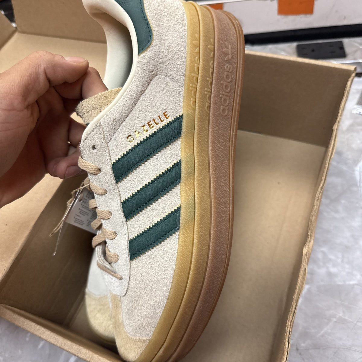 Adidas Gazelle Bold Collegiate Green - 7.5 Women’s