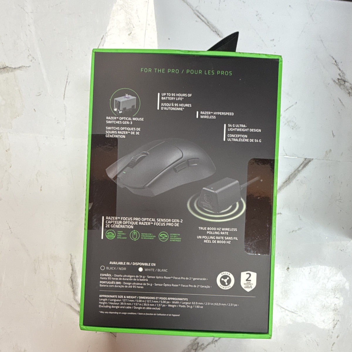 Razer Viper V3 Pro Wireless Gaming Mouse 35000 DPI Optical 6 Btn Black