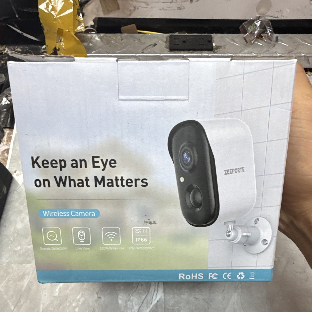 ZEEPORTE CG6S Wireless Wi-Fi 1080p AI Cameras 4-Pack, Alexa, Night Vision