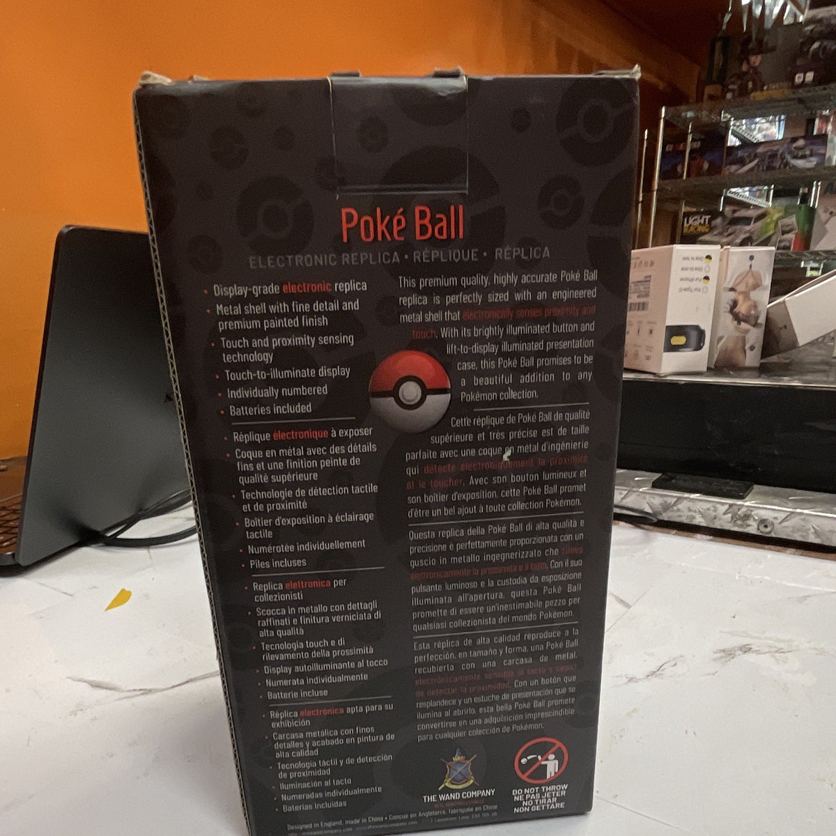 The Wand Company Pokémon Poké Ball Replica Electronic Touch-Illuminated, #d