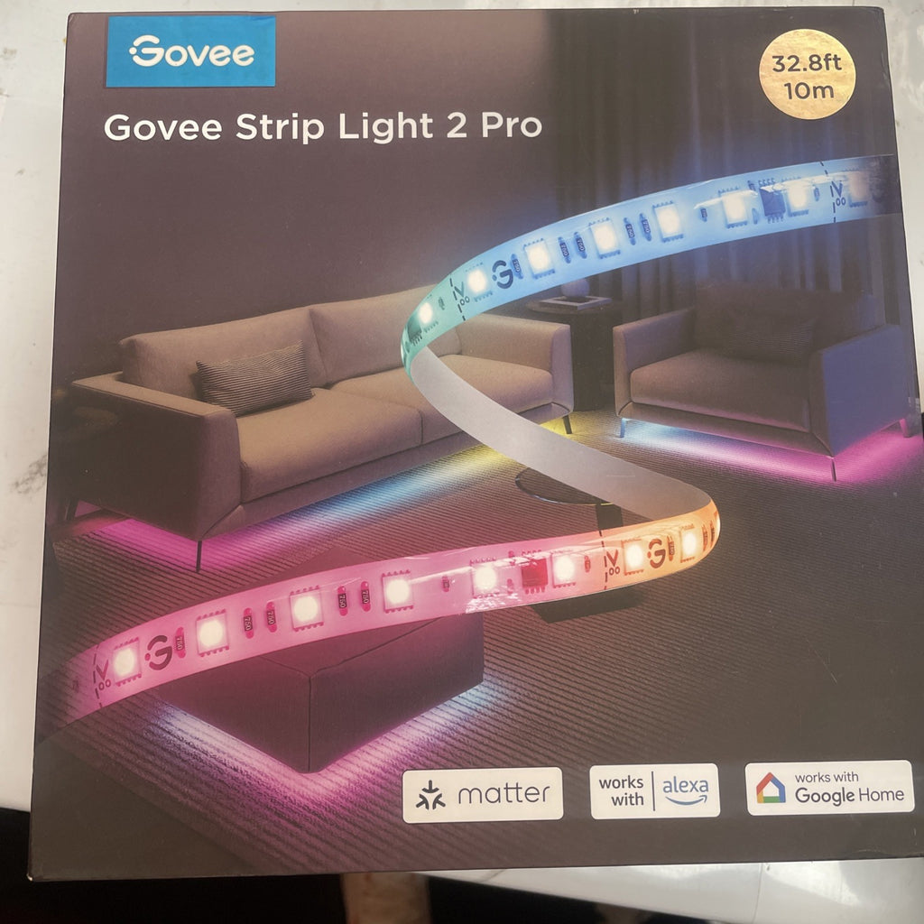 Govee Strip Light 2 Pro with Matter 16.4ft Smart LED Strip open Box 