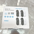 ZEEPORTE CG6S Wireless Wi-Fi 1080p AI Cameras 4-Pack, Alexa, Night Vision