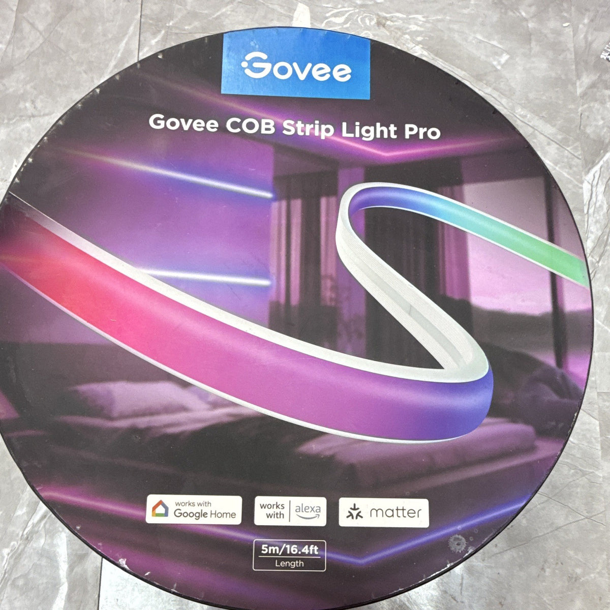 Govee COB RGBIC+W Smart LED Light Strip 5m 16.4ft Matter H61E6