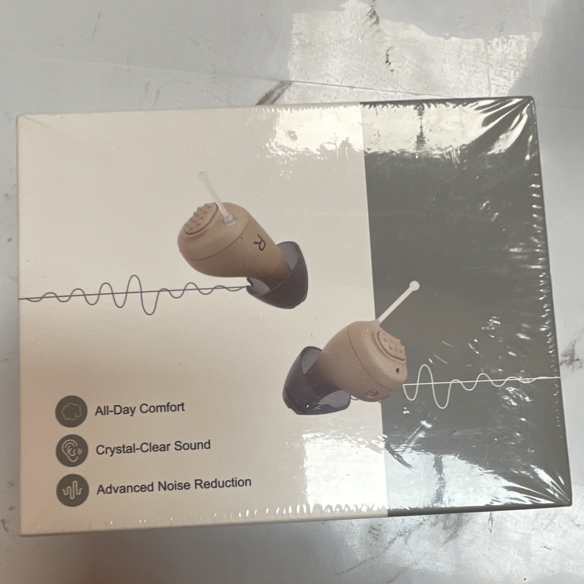 HIGEE Rechargeable Noise Reduction ITE OTC Hearing Aids JH-A26A Beige