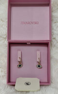 Swarovski Symbolica Evil Eye Hoop Earrings – Blue & Rose Gold Tone