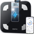 RENPHO Solar-Powered Bluetooth Smart Body Scale – Black