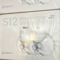 TSRETE S12 Wearable Breast Pump 2-Pack Set Includes 2 Pumps 21/24mm White