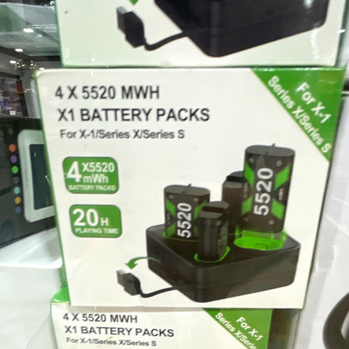 4x 5520mWh Battery Pack Set for Microsoft Xbox Series X/S Controller