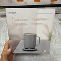 Ember Temperature Control Mug 2 Gray 14oz Smart App Control w/ Charging Coaster