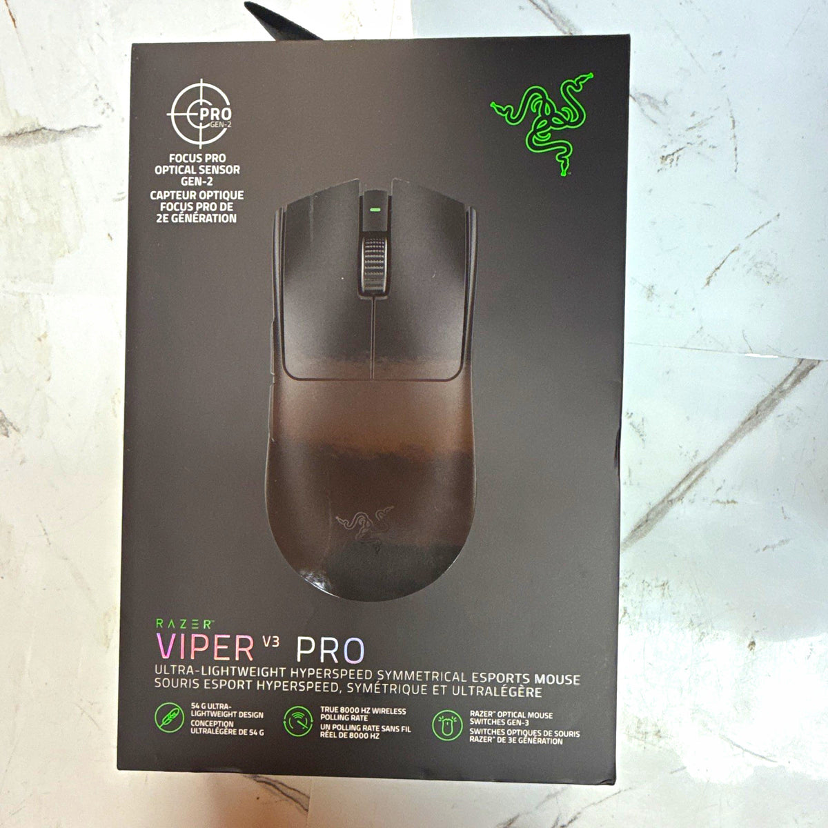 Razer Viper V3 Pro Wireless Gaming Mouse 35000 DPI Optical 6 Btn Black
